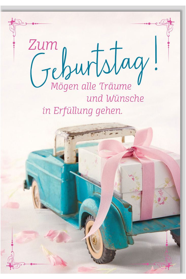 Glückwunschkarte Geburtstag Spruch Zum Geburtstag! Mögen alle Träume und Wünsche in Erfüllung gehen.