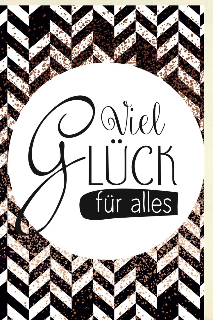 Grußkarte Viel Glück 