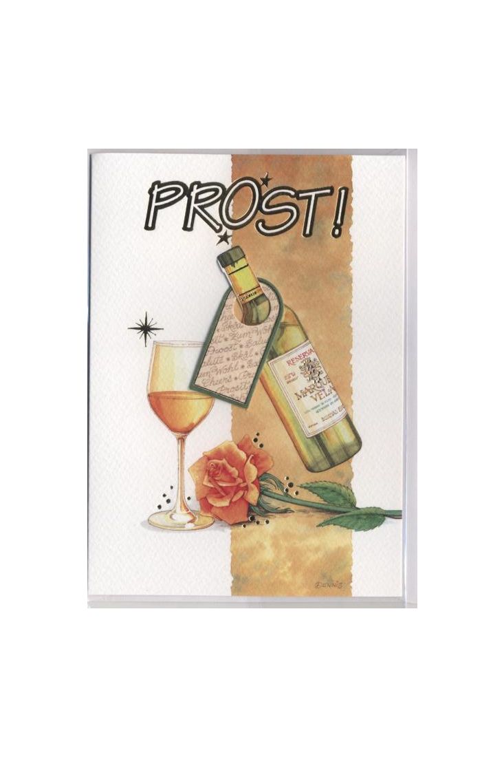 Glückwunschkarte: Prost! Alles Gute zum Geburtstag!