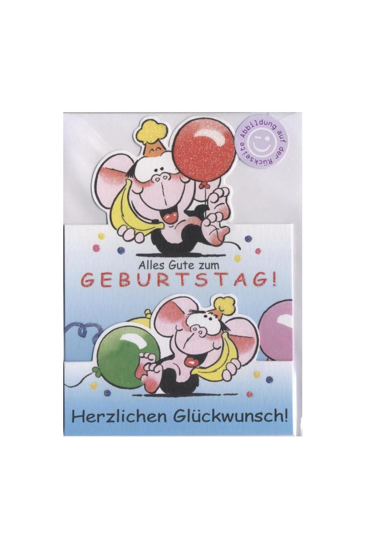 Aufklappbare 3D Karte: Alles gute zum Geburtstag!