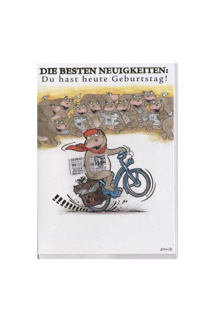 Geburtstagskarte: Du hast heute Geburtstag