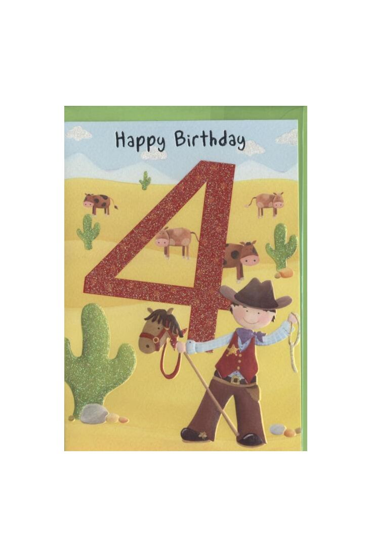 Geburtstagskarte Kinder: Happy Birthday 4