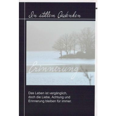 Trauerkarte Spruch Liebe, Achtung und Erinnerung
