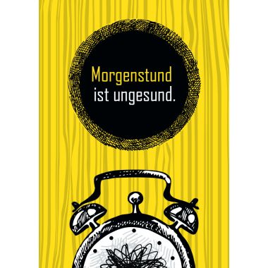 Postkarte Sprüche ist ungesund