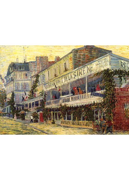 Kunstkarte Vincent van Gogh (1853-1890), The Restaurant de la Sirène at Asnières, 1887