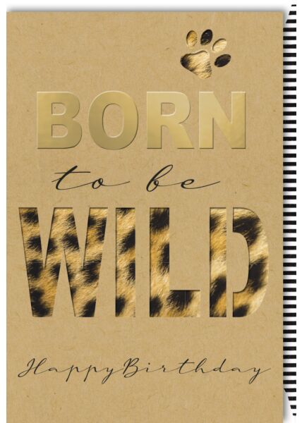 Glückwunschkarte Geburtstagskarte Born to be wild Happy Birthday