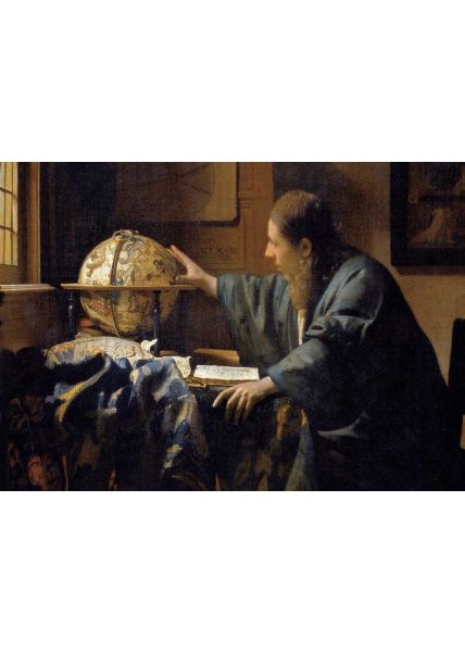 Kunstpostkarte Jan Vermeer - Der Astronom