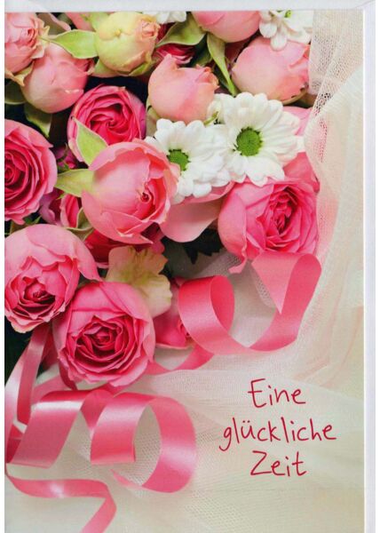 Hochzeitskarte: Blumenstrauß