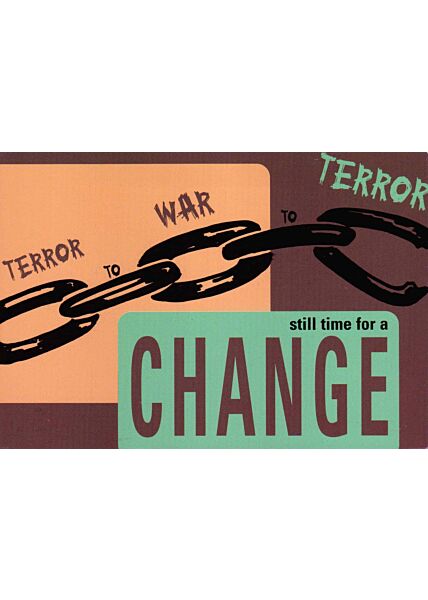 Postkarte Frieden Change Now!