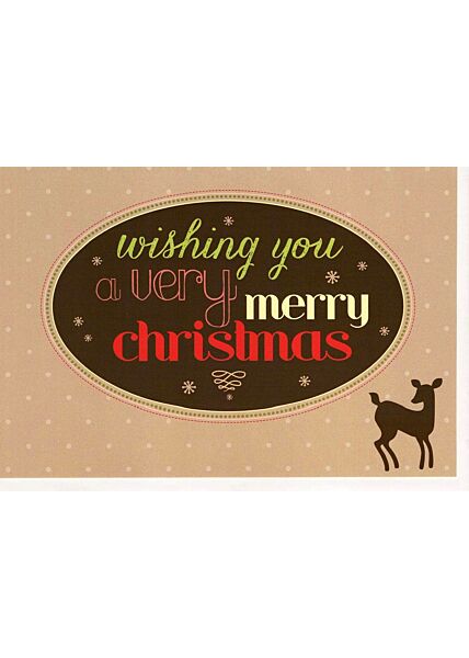 Weihnachtskarte niedlich wishing you a very merry christmas