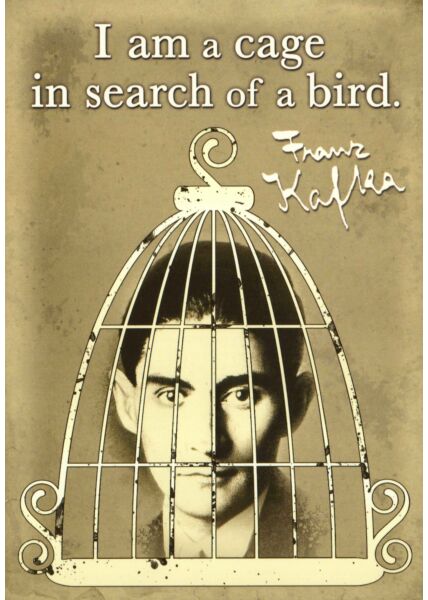 Postkarte englische Sprüche Franz Kafka