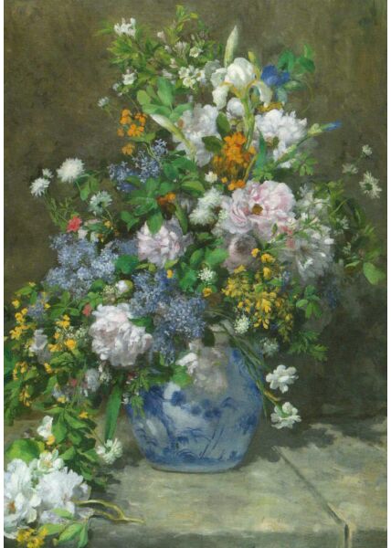 Kunst Postkarte Auguste Renoir - Frühlingsstrauß