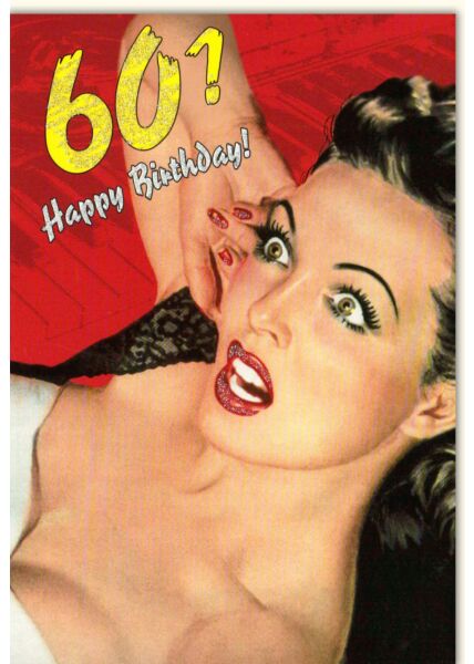 Geburtstagskarte 60 Happy Birthday- 60! Glitzerlack