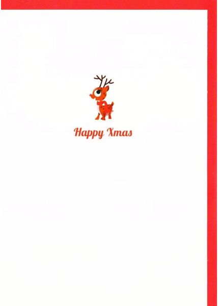 Weihnachtsgrußkarten Weihnachtskarte minimalistisch Design Elch