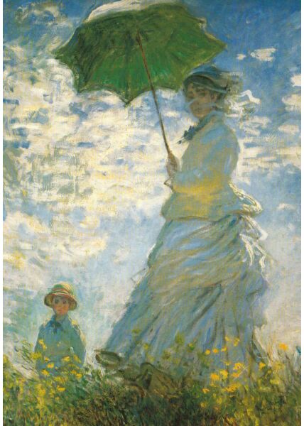 Kunstkarte Claude Monet - Madame Monet mit Sohn