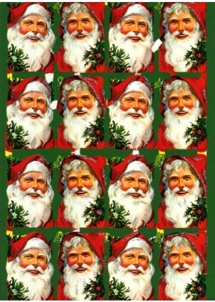Weihnachtspostkarte 20 Bilder Weihnachtsmann