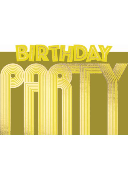 Geburtstagspostkarte Cityproducts Birthday Party