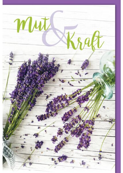 Genesunskarte - Lavendel "Mut & Kraft"
