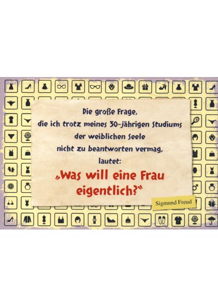 Postkarte Sprüche Sigmund Freud