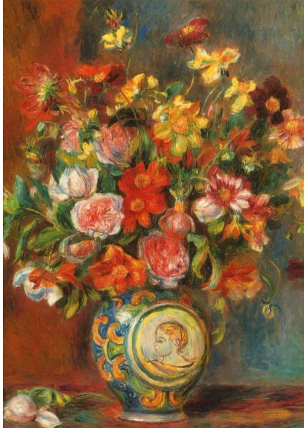 Kunst Postkarte Auguste Renoir - Blumenstrauß