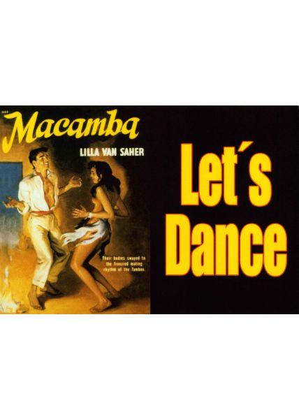 Film Postkarte pulp fiction - lets dance the mambo
