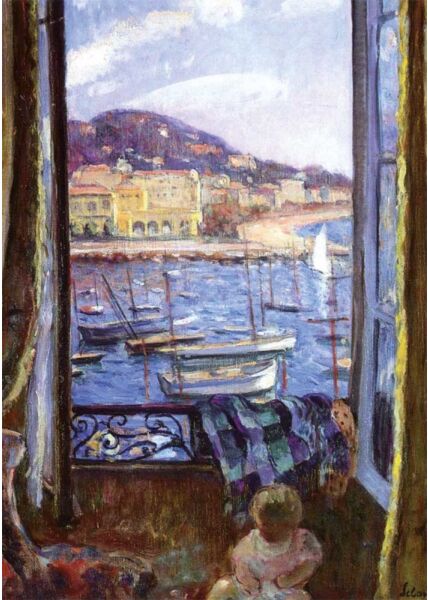 Kunstpostkarte H. Lebasque - The Quay at St Pierre in Cannes