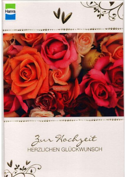 Hochzeitskarte: Rosen