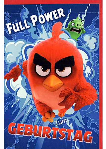 Geburtstagskarten für Kinder Angry Birds „Full Power“