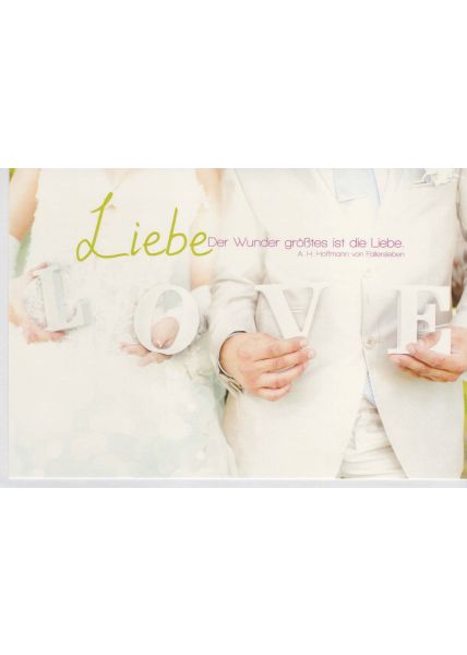 Glückwunschkarte Hochzeit schönes Zitat Liebe