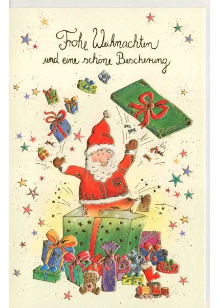 Weihnachtskarte Nikolaus Naturkarton premium