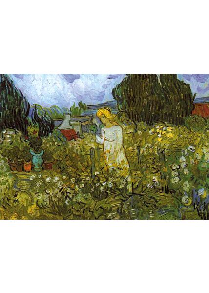 Kunstkarte Vincent van Gogh - Frau Gachet in ihrem Garten