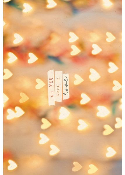 Postkarten Liebe Herzen, Zuckerrohrpapier