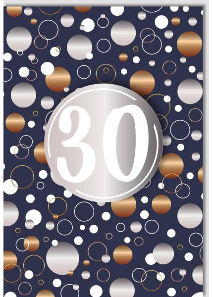 Geburtstagskarte 30 Jahre Business Kreise Applikation