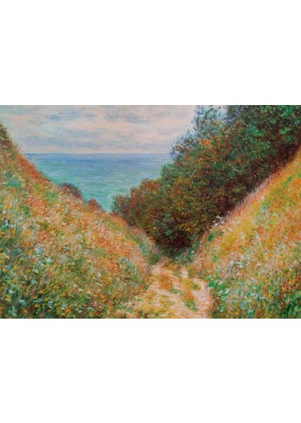 Kunstpostkarte Claude Monet - Road at La Cavée