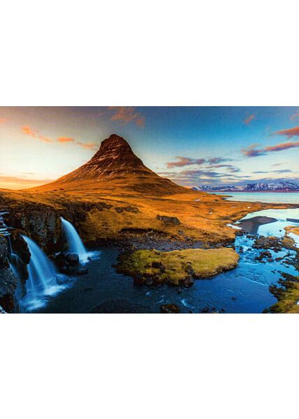Postkarte blanko Natur Iceland