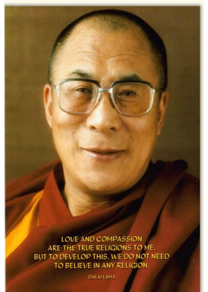 Grußkarte Religion Dalai Lama Spruch