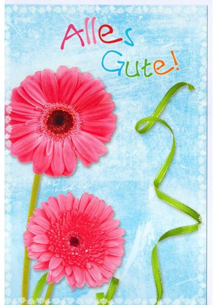 Alles Gute Grußkarte Blume