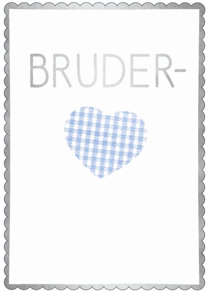 Postkarte Spruch Bruderherz