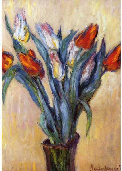 Kunstkarte Claude Monet - Tulpen