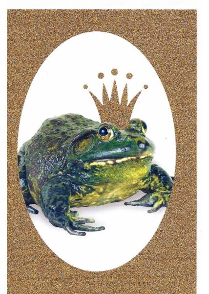 Grußkarte Froschkönig originell flexibel einsetzbar