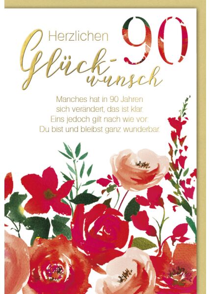 90 Geburtstag Karte Gluckwunschkarten Zum 90 Geburtstag
