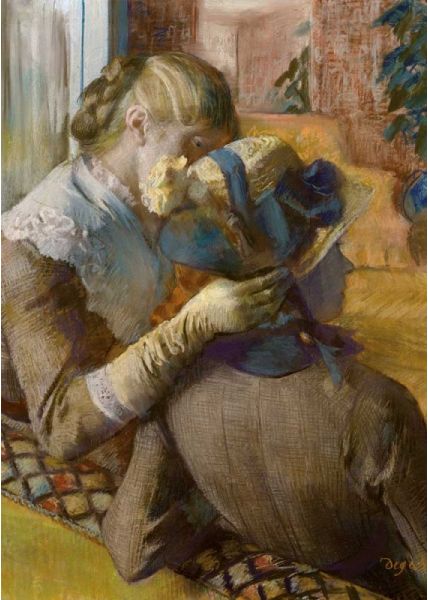 Kunstpostkarte Edgar Degas - At the Millners