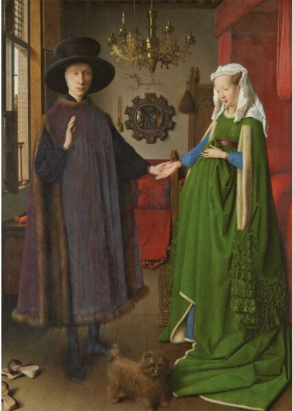 Kunstpostkarte van Eyck - Arnolfini Portrait