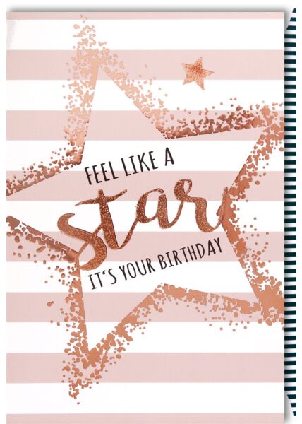 Geburtstagskarte für Frauen Geburtstag - Like a Star