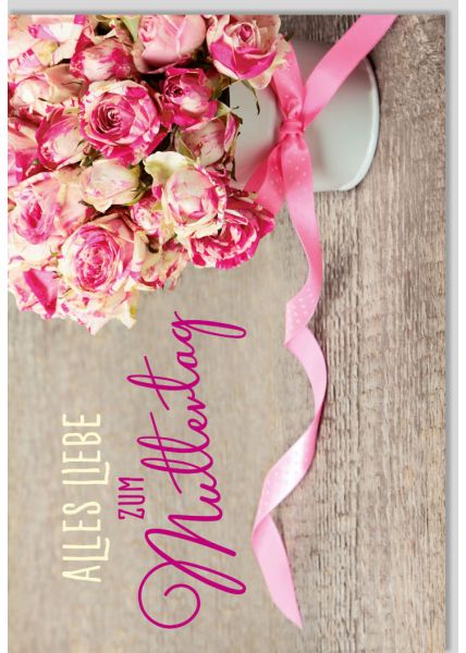 Muttertagskarte Blumenstrauß Alles Liebe zum Muttertag