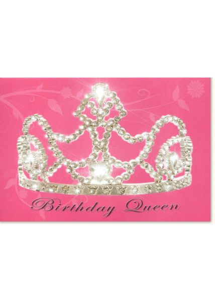 Geburtstagskarte für Frauen Birthday Queen Krone