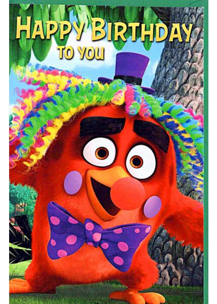 Kindergeburtstagskarte Angry Birds „Happy Birthday to you“
