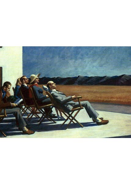 Kunstkarte Edward Hopper - People in the sun