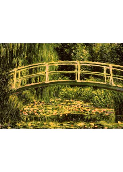 Kunstkarte Claude Monet - Der Seerosenteich 1899