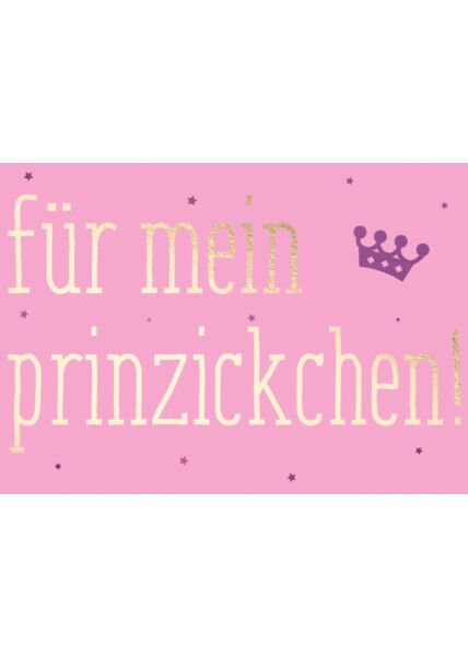 Postkarte Frau Spruch Prinzickchen